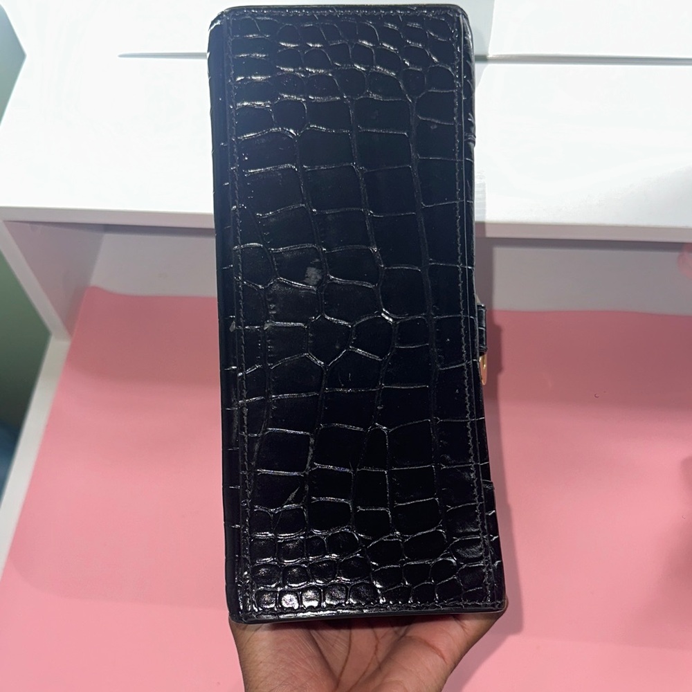 Balenciaga Black Croc-Embossed Crossbody Bag - Picture 9 of 17